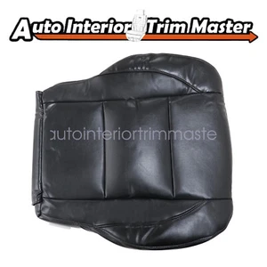 Driver Bottom Leather Seat Cover For 2005 to 2015 Nissan Titan SE Dark Gray - Picture 1 of 19