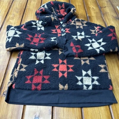 Sudadera con capucha Sonoma Sherpa para mujer S polar mullido pulóver geométrico nueva con etiquetas Foto 1 de 4