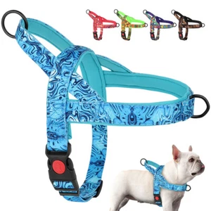No Pull Dog Pet Harness Adjustable Control Vest Front Leading Small Medium Dogs - Picture 1 of 23