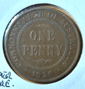 Super Rare 1920 Penny F. Double Dot - Picture 1 of 5