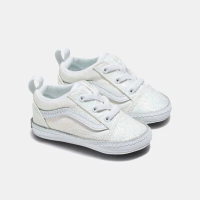 VANS Baby-Sneaker 'Old Skool Crib Glitter White' - EUR 17 - NEU - Bild 1 von 4