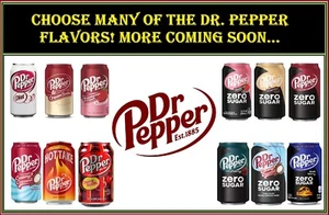 🚨Limited Edition Exclusive ALL DR PEPPER Flavor Variety Rare Snack Soda Cans - Picture 1 of 9