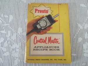 Vintage Presto Control Master Appliances Recipe Book Advertising - Picture 1 of 6