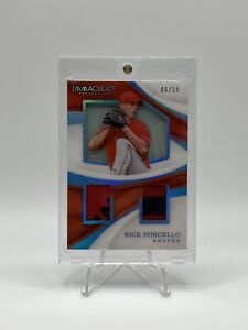 2017 Panini Immaculate - Rick Porcello - Dual Patch /15