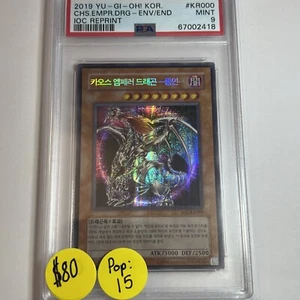 Chaos Emperor Dragon Envoy of the End Secret IOC-KR000 MINT KOREAN PSA 9 - Picture 1 of 2