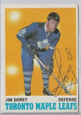 Jim Dorey - Signed 1970-71 Topps Card #106 - Image 1 of 2