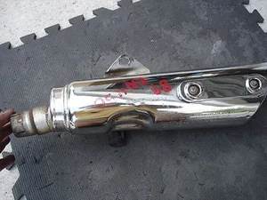 1989 KAWASAKI EN450LTD EN 450 LEFT MUFFLER EXHAUST OEM - Foto 1 di 6
