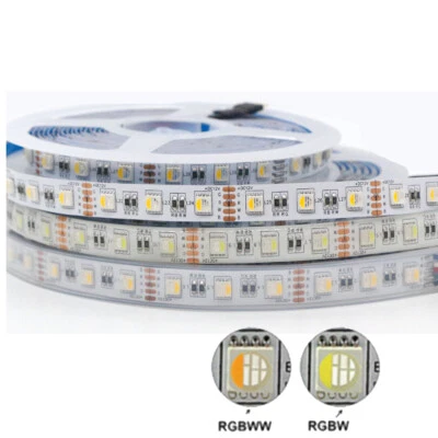 1/5M 60/96LED/M  RGBW RGBWW 4in1 Led Strip Light Led Flexible Line Tape 12V 24V  - Image 1 of 4