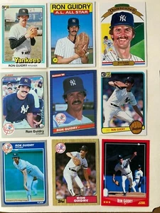 Ron Guidry Karten - 34 Karten VERSCHIEDENE - TOP ZUSTAND - KOSTENLOSER VERSAND! - Bild 1 von 4