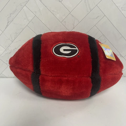 Plushland Plush Football University of Georgia Bulldogs UGA 2011 Red Black Logo Cover
