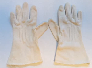 Vintage Girls ivory cream Dress Gloves Child baby Size - Picture 1 of 5
