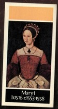 Tobacco Card, Carreras, Black Cat, KINGS & QUEENS OF ENGLAND,1977, Mary I #30