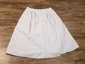 Vtg Womens French Navy Skirt Sz 18W Blue Button Down Cottagecore Grandma 90s  - Picture 1 of 7