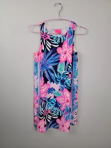 *IMPERFECT* Lilly Pulitzer Jackie Silk Shift Dress Sugar Mambo Size XXS A16 - Picture 1 of 8