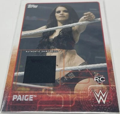 Paige Saraya WWE DIVA 2015 Topps Shirt Relic RC Rookie Card  - Image 1 of 2