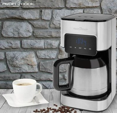 Profi Cook PCKA1191 Digitale Kaffeemaschine 1,2L Thermokanne 800W LCD UhrAUTOOFF - Bild 1 von 4