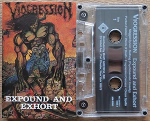 VIOGRESSION - EXPOUND AND EXHORT (KRAZE 3275110834) 1991 USA CASSETTE TAPE DEATH - Picture 1 of 3