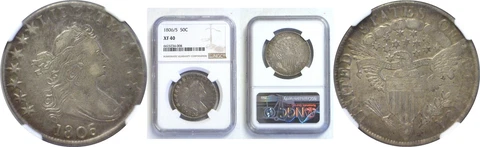 1806/5 Bust Half Dollar NGC XF-40 Cover