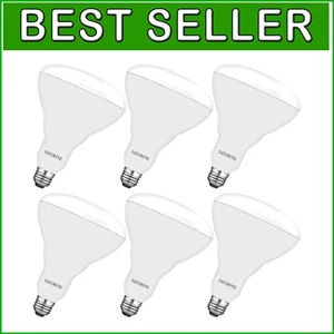 Durable 3500K Dimmable LED Flood Light Bulbs - 13W, Pack of 6, Energy Efficient - Picture 1 of 8