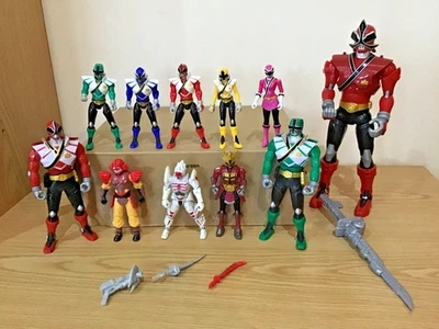 Bundle of Power Rangers Samurai Action Figures inc Full Team + Villains +++ VGC - Image 1 of 4