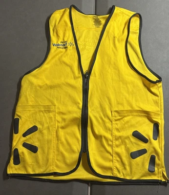 Walmart Proud Associate Unisex Employee Yellow Uniform Vest Size M / Medium - Image 1 of 4