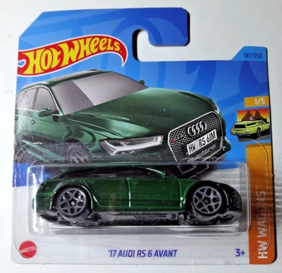 Hot Wheels - '17 Audi RS6 Avant - Carta Breve - HW Wagons 2023 - HKH69 - Immagine 1 di 2