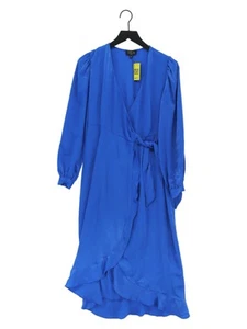 Next Women's Maternity Dress UK 8 Blue 100% Polyester Wrap Dress - Picture 1 of 6