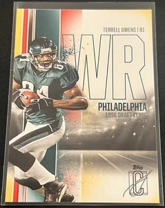 2025 Topps Signature Class Terrell Owens #42 Yellow Parallel Eagles 🦅 - Foto 1 di 4