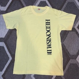 Vintage 70's 80's NOS Hedonism II T-shirt Negril Jamaica SHIRT Sz L Yellow - Picture 1 of 8