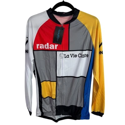 Camiseta de Ciclismo La Vie Claire Wonder Radar Talla 4XL Mangas Largas Cremallera Completa NUEVA Foto 1 de 4