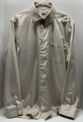 Camisa de vestir Joseph Abboud sin arrugas 100 % algodón egipcio - para hombre 17 36/37 ALTO Foto 1 de 4