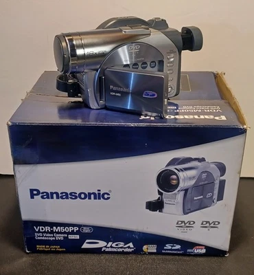 Panasonic DIGA Palmcorder VDR-M50PP DVD Camcorder ☆W/ OEM Accessories☆ See Desc* - Image 1 of 4