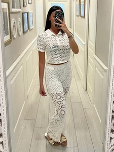 Coordinato Donna In Cotone Bianco - Foto 1 di 5