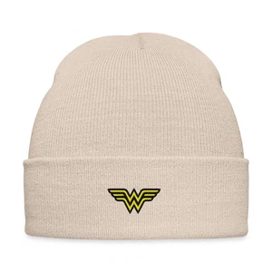 DC Comics Wonder Woman original Logo Stick Wintermütze - Bild 1 von 40