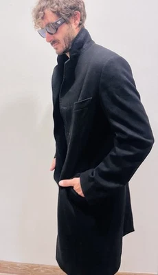 Dolce & Gabbana D&G Vintage Men’s Black Coat Jacket Winter Autumn Wool IT 48 M L - Image 1 of 4