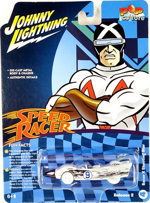 Johnny Lightning Speed Racer WHITE LIGHTNING Racer X Shooting Star VHTF! - Image 1 of 4