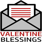 30 étiquettes d'adresse personnalisées en argent bénédictions de Saint-Valentin art art