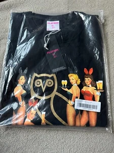 OVO X Playboy Bunny Owl Camiseta Negro Oro Rosa Blanca Octubre Muy Propia Drake RARA - Imagen 1 de 14