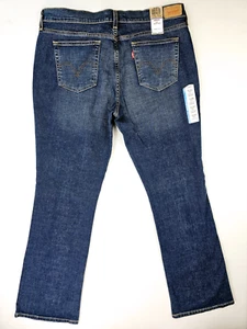 Levis Size 16 Long Womens 515 Bootcut Mid Rise 34" Inseam Blue Denim Jeans NWT - Picture 1 of 15