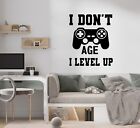 Wall Stickers I don't Age Art Décor Vinyl Gaming Kids Room  Gamer PS Xbox Decal