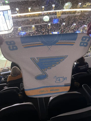 St. Louis Blues Pavel Buchnevich 5/8/22 Rally Towel Game 4 Stanley Cup Playoffβs Cover