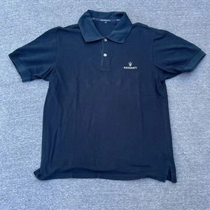 Maserati Men’s Polo Navy Shirt Size Small Vintage - Picture 1 of 6