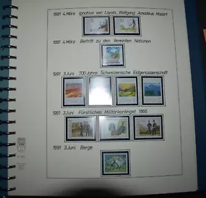 LIECHTENSTEIN COLLECTION 1991-2010 HANDMADE PAGES. MICH CAT VAL OVER 1900 EURO - Picture 1 of 17