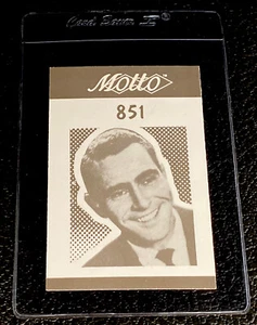 Rod Serling Rookie #851 1987 Motto Trivia Game Trading Card The Twilight Zone - Picture 1 of 4