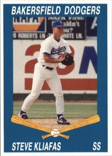 1992 Bakersfield Dodgers Cal League Cards #14 Steve Kliafas