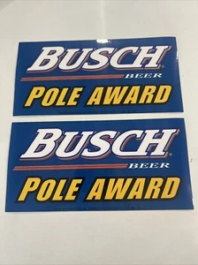 (2) Busch Beer POLE AWARD Sticker / Decal - Picture 1 of 5