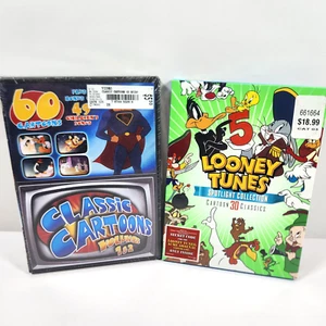 Looney Tunes Spotlight Collection Vol 5 and Classic Cartoons Vol 1 2 SEALED DVD - Picture 1 of 10