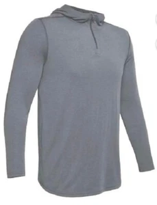 Under Armour Men's Threadborne Knit Fitted 1/4 Zip Hoodie Gray 1301587-035Sz-XL - Picture 1 of 9