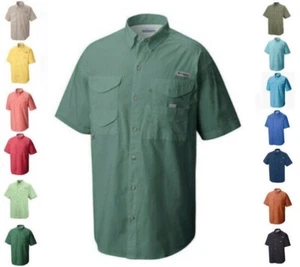 Neu Herren Columbia PFG Bonehead belüftet Angeln Shirt kurzärmelig groß/groß - Bild 1 von 9