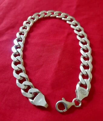 Bracciale/bracelet Uomo Argento Massiccio 925 made in Italy with box - Immagine 1 di 4